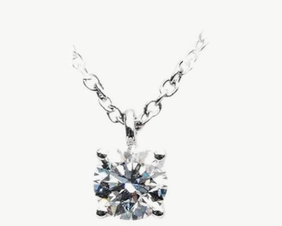 GIA Certified 1.00 Carat E-F VS Round Diamond Pendant