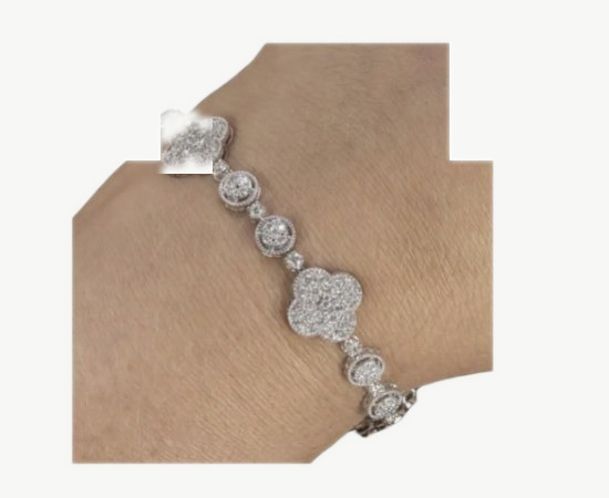 3.5 Carat Diamond Clover Bracelet