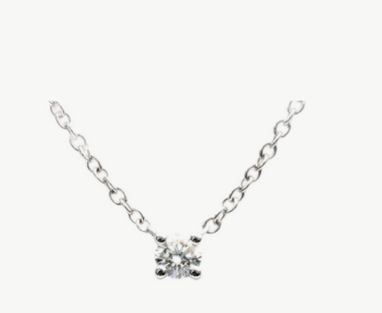GIA Certified 1.00 Carat E-F VS Round Diamond Solitaire Pendant