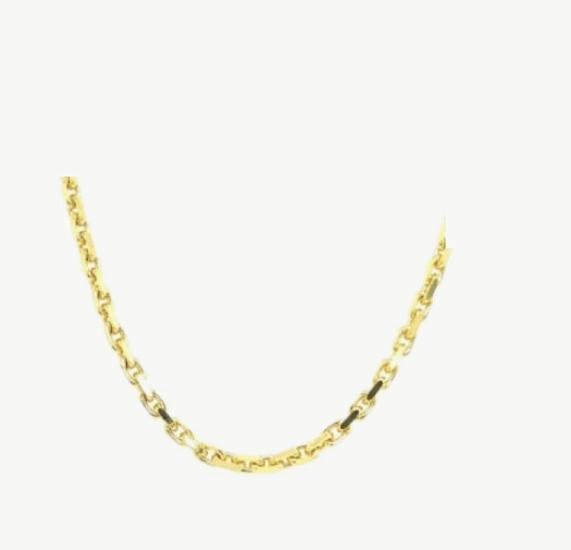 14k Yellow Gold Anchor Diamond Cut Belcher Chain – 2.0 mm